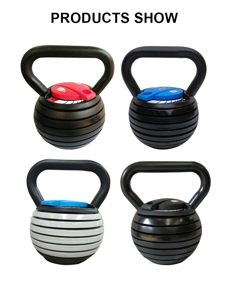 Adjustable Weight Kettle Bell 40 Pounds 24kg Cast Iron Competitive Kettlebell Exercise Body Shaping Indoor Fitness Equipment