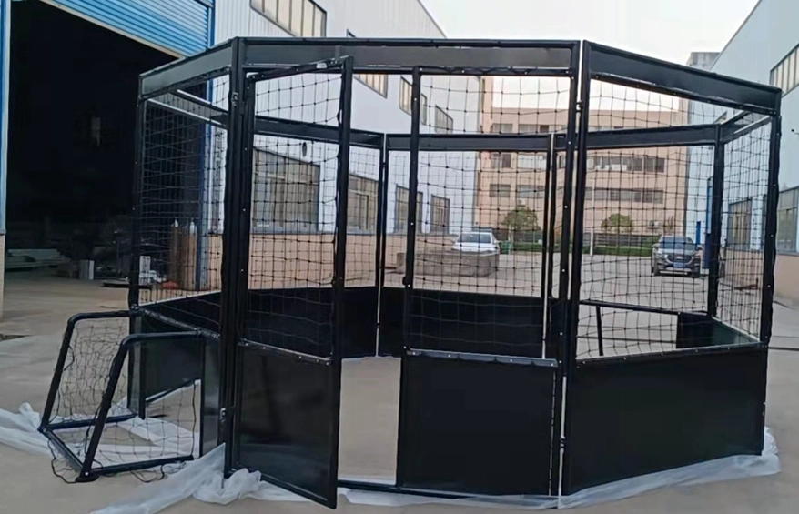 Street Soccer Football Cage Round Panna Cage Pitch