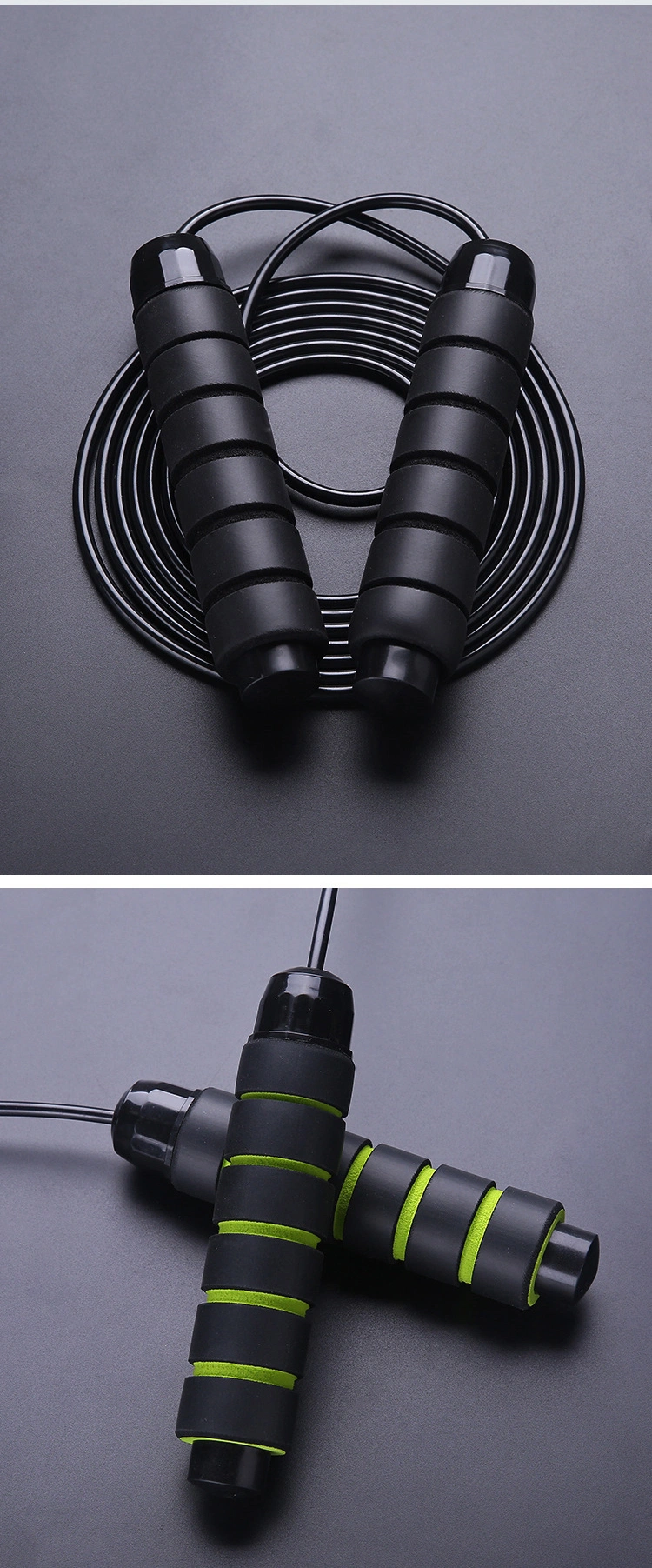 Adjustable Speed Weighted Jump Rope PVC Skipping Rope for Fitness