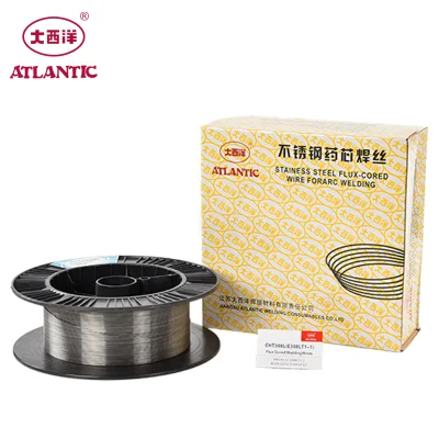 Atlantic Flux Cored Welding Wire Stainless Steel 18%Cr-8%Ni Titanium Slag E308lt1-1 MIG Flux Wire