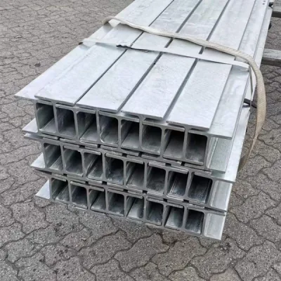  Galvanized Slotted H Beam Steel Fence Posts Solar System Tracker PV System Mounting Structure Solar Panel Bracket