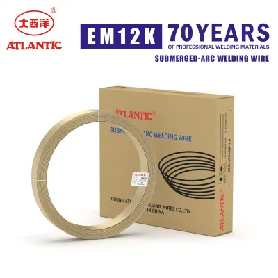 Atlantic Submerged Arc Welding Wire Em12K Stainless Steels Flux Cored Welding Wires Low Price