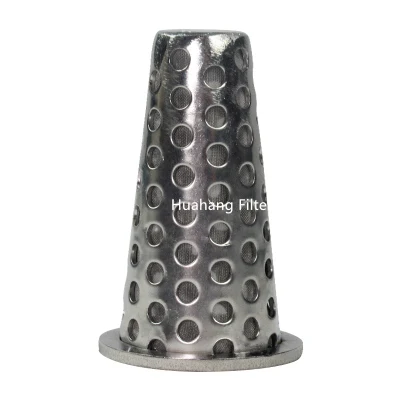 Huahang micron filter tube 5 10 15 micron stainless steel wire mesh perforated cylinder/ 3/4 screen tube drum filter stainless steel basket strainer