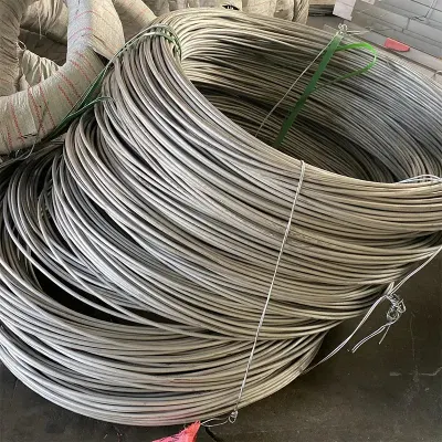 0.45 mm 0.5 mm 0.6 mm Spool Packing Gi Wire Galvanized Iron Wire for Nose Bridge Making Galvanized Steel Wire for Home FTTH Optical Fiber Drop Cable