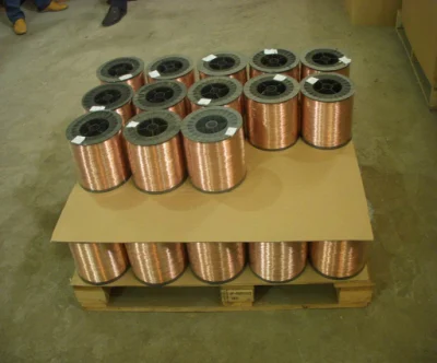 0.6/0.7/0.8mm Copper Coated Mild Steel Welding Wire for Coil Nails