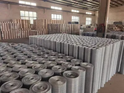 Heavy 12.5 Gague Galvanized After Welding Welded Wire Mesh 1 Inch Square Hole