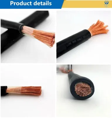  PVC Ho1n2-D 16mm2 25mm2 PVC Insulated Jacket Sheathed Flexible Copper Welding Machine Electric Wire Power Cables Rubber Welding Cable