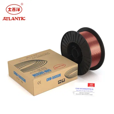Atlantic Brand Flux Cored Welding Wire Aws a 5.18 Er70s-6 TIG MIG Welding Wire for Mild Steel Er70s-6
