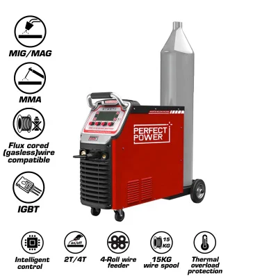 Industrial MIG Welding Machines 250A IGBT Technology Multi-Function MIG Mag MMA TIG Flux Cored Wire Welding MIG-250td