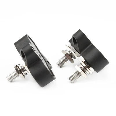 M6 M8 M10 Post Dual Double Stud Bus Bar Copper Stainless Steel Connector Battery Power Distribution Block Busbar for Motorcycle