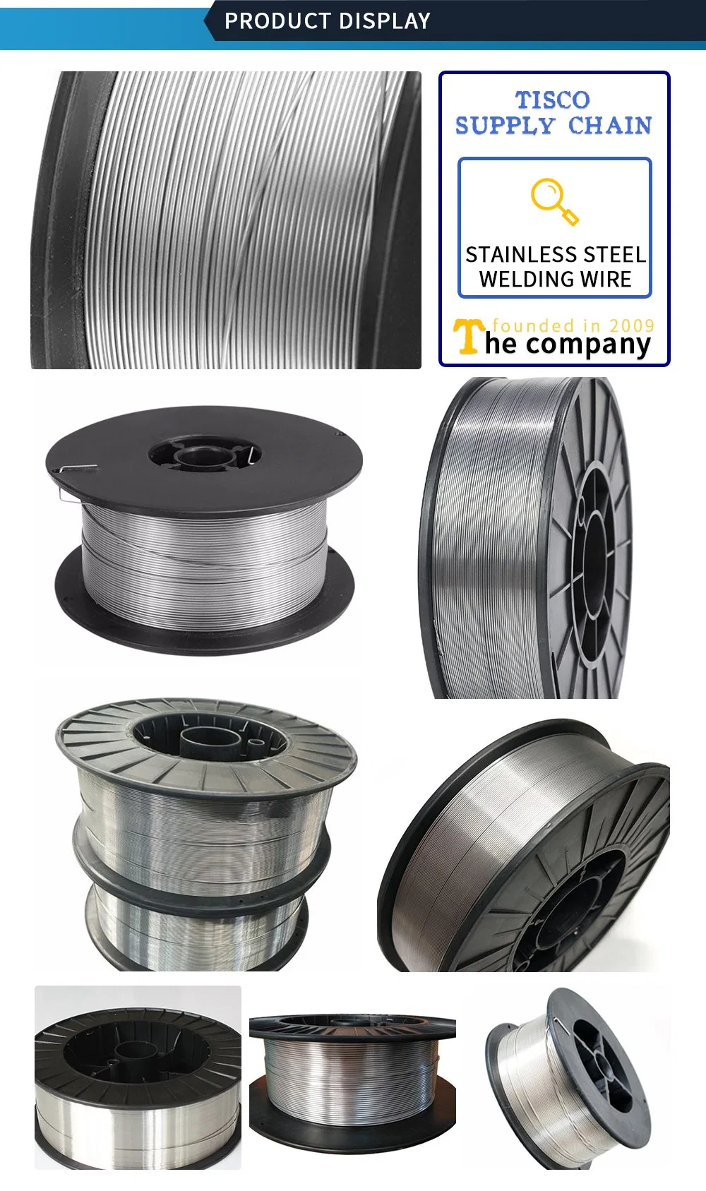 Er308L Er309L Aws A5.9 0.8mm 1.2mm 1mm Stainless Steel MIG TIG Wire Welding Wire Ss