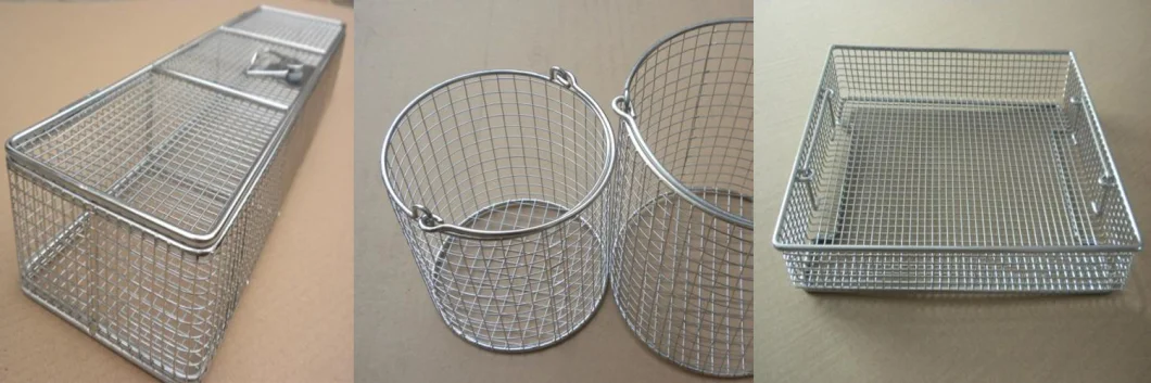 Galvanized/SUS304/SUS316 Stainless Steel Welded Wire Mesh for Wire Mesh Basket