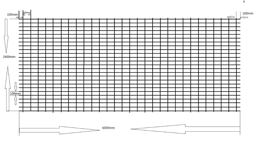 Crb550 Welded Wire Mesh Panels 16mm 100X200mm Welding Reinforcement Mesh