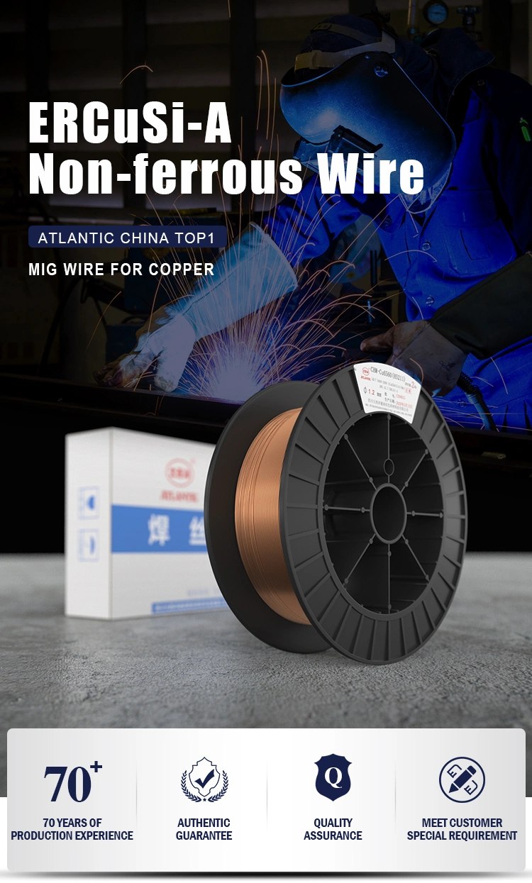 Atlantic CO2 Welding Wire Submerged Arc Welding Wire Ercusi-a Stainless Steels Flux Cored Welding Wires Low Price