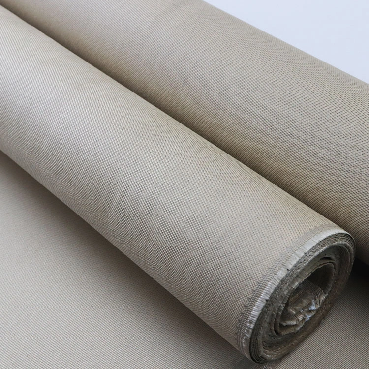 High Temperature Vermiculite Coated Fiberglass Fabrics Thermal Insulation Material for Fireproof and Welding High Quality Vermiculite Fiberglass Products