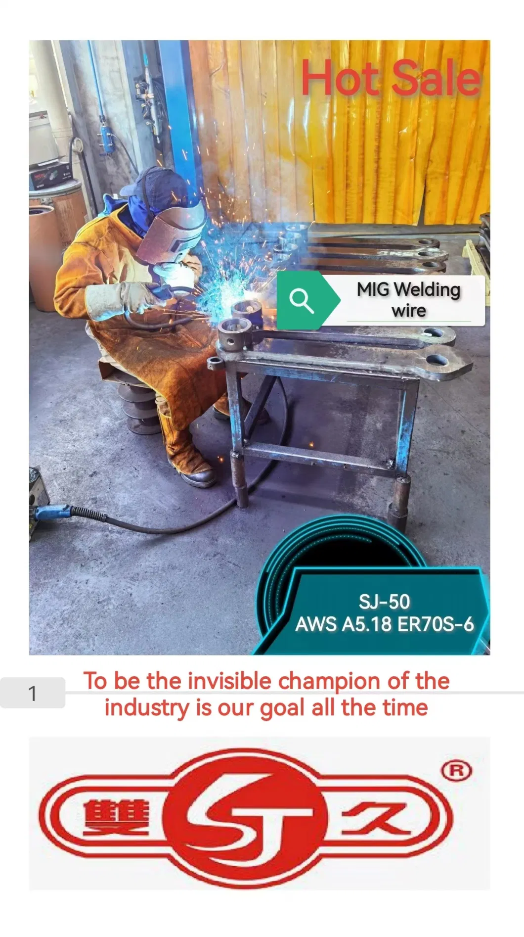ABS Certificated Pail Pack Welding Wire Er70s-6 (SJ-50) Excellent Wire Feeding Performance
