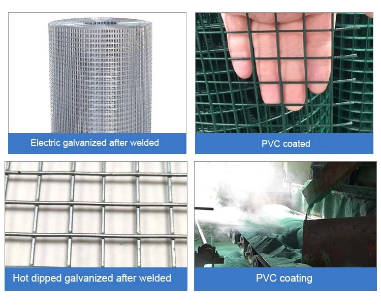Factory Price 8 Gauge Galvanized 2 X 2 1.8m Welded Wire Mesh for Fence