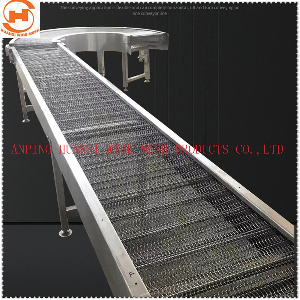 Food Processing Stainless Steel 316 Metal Wire Mesh Conveyor Beslt