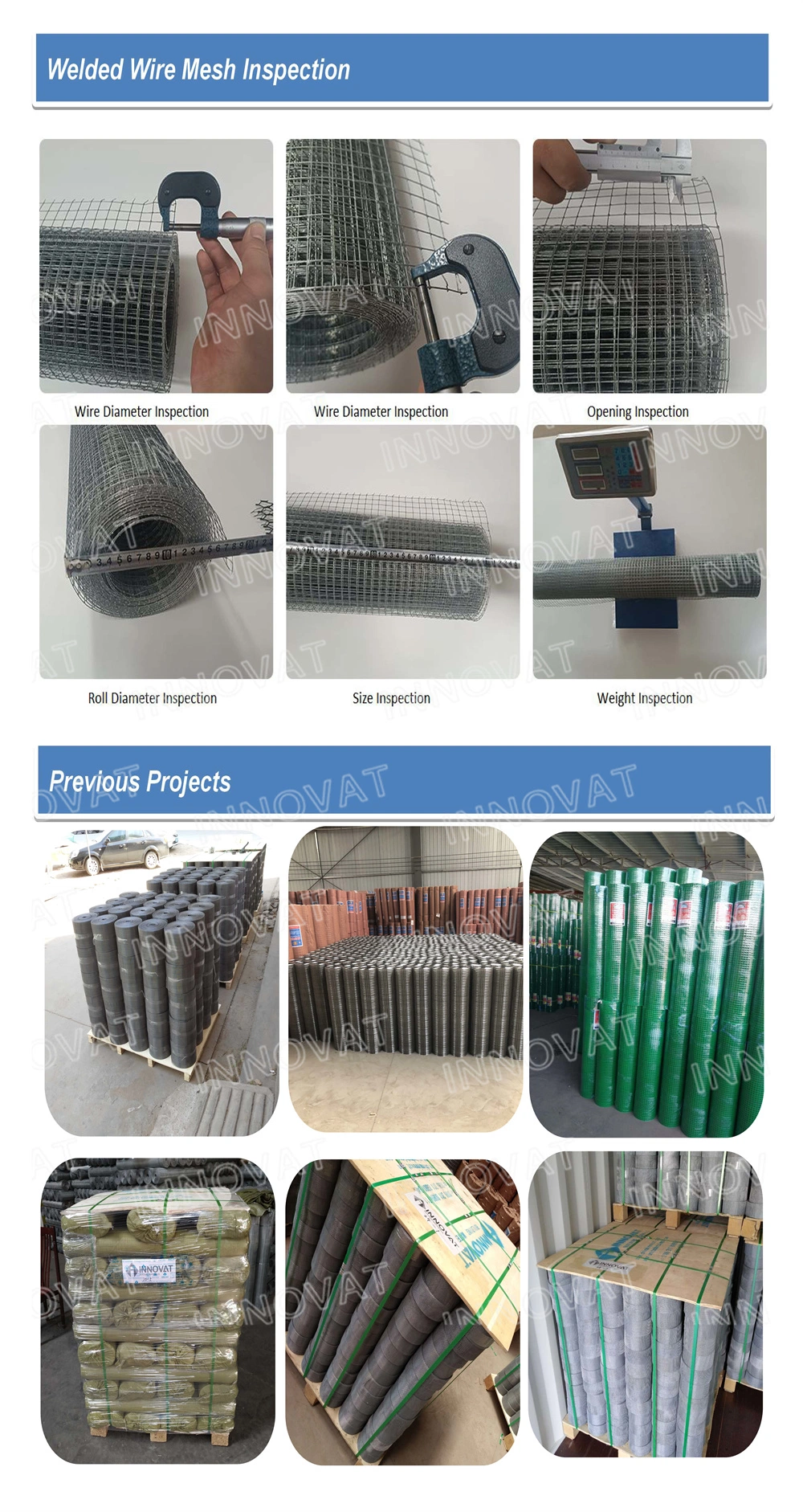 Concrete Reinforcing Roll Galvanized Welded Wire Mesh /Galvanized 2 X 2 Welded Iron Wire Mesh/Welded Wire Netting