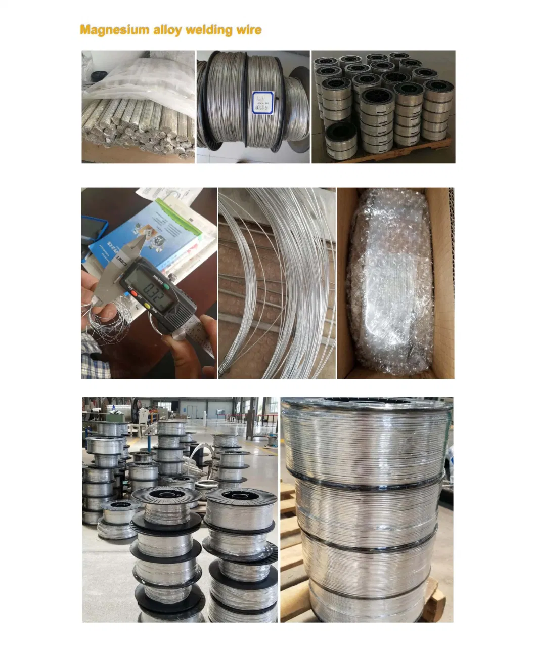 Professional High Quality Magnesium Alloy Welding Wire Materials
