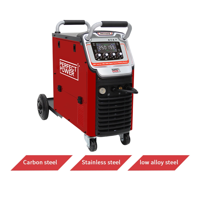 Soldador MIG MIG-250td Gas Gasless CO2 MIG Welding Machine 4 in 1 3 in 1 Mag MMA MIG Welder