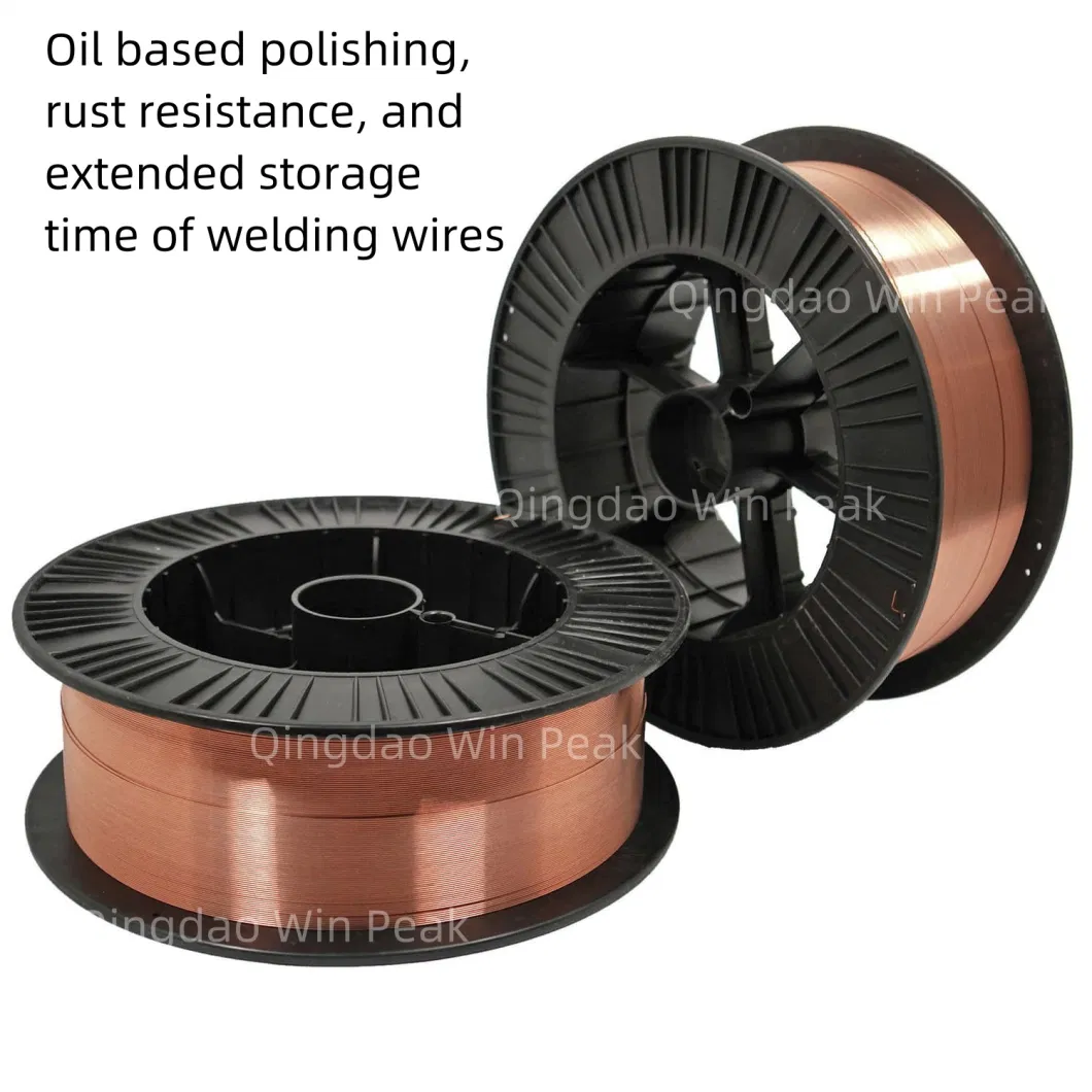 Factory Direct Sales Welding Wire MIG CO2 Gas Shielded Welding Wire Copper Plated Er70s-6 Welding Wire