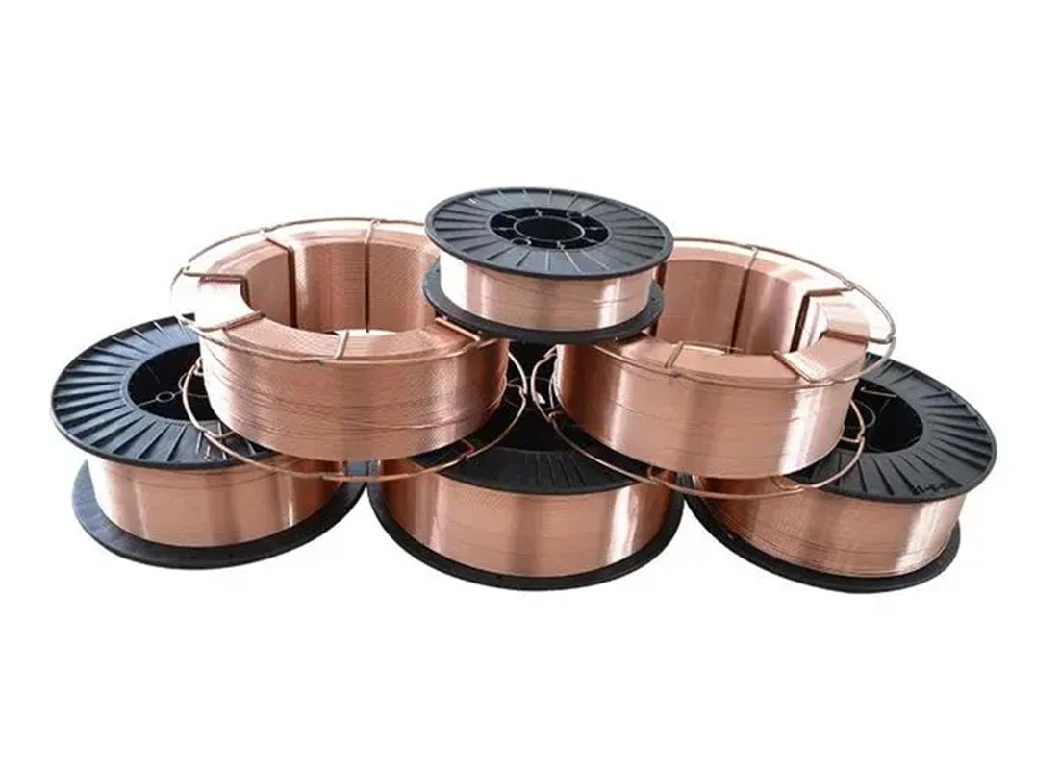Factory Direct Sales Welding Wire MIG CO2 Gas Shielded Welding Wire Copper Plated Er70s-6 Welding Wire