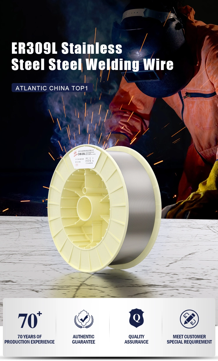 Atlantic 5kg White Spool Packed OEM Packing Er309L MIG Solid Wire for Stainless Steel