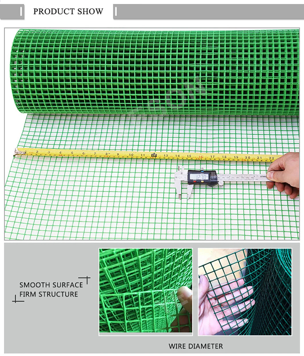 Low Carbon Steel Wire Electro Galvanized Hot Dipped Galvanized Zinc Coated Green Black Color PVC Coated Welded Wire Mesh Fence