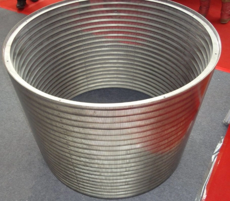 Flange Ring Easy Installing Johnson Wedge Wire Rotary Drum Screens