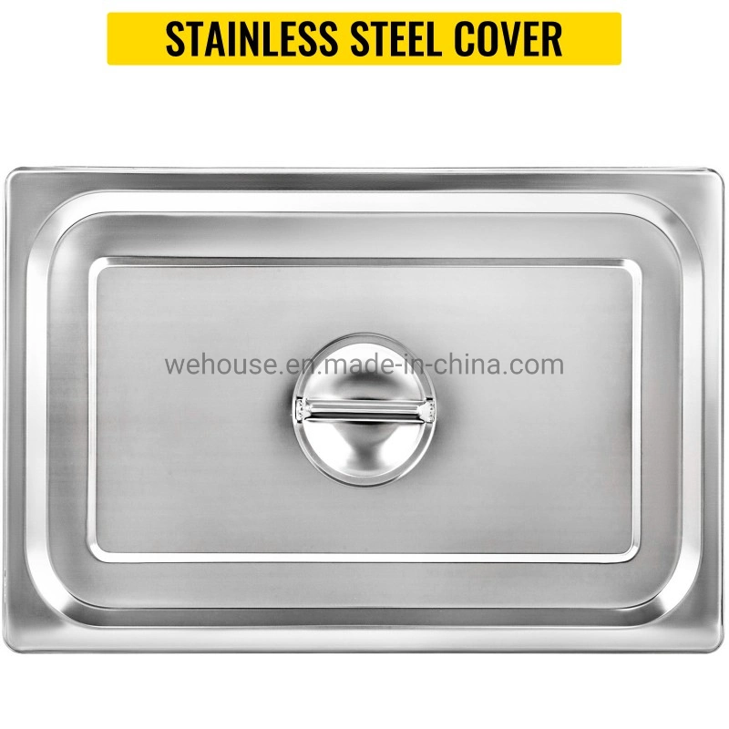 We House 1/2 Stainless Steel Gn Pan Steam Table Hotel Kitchen Pans Full Size Gastronorm Container
