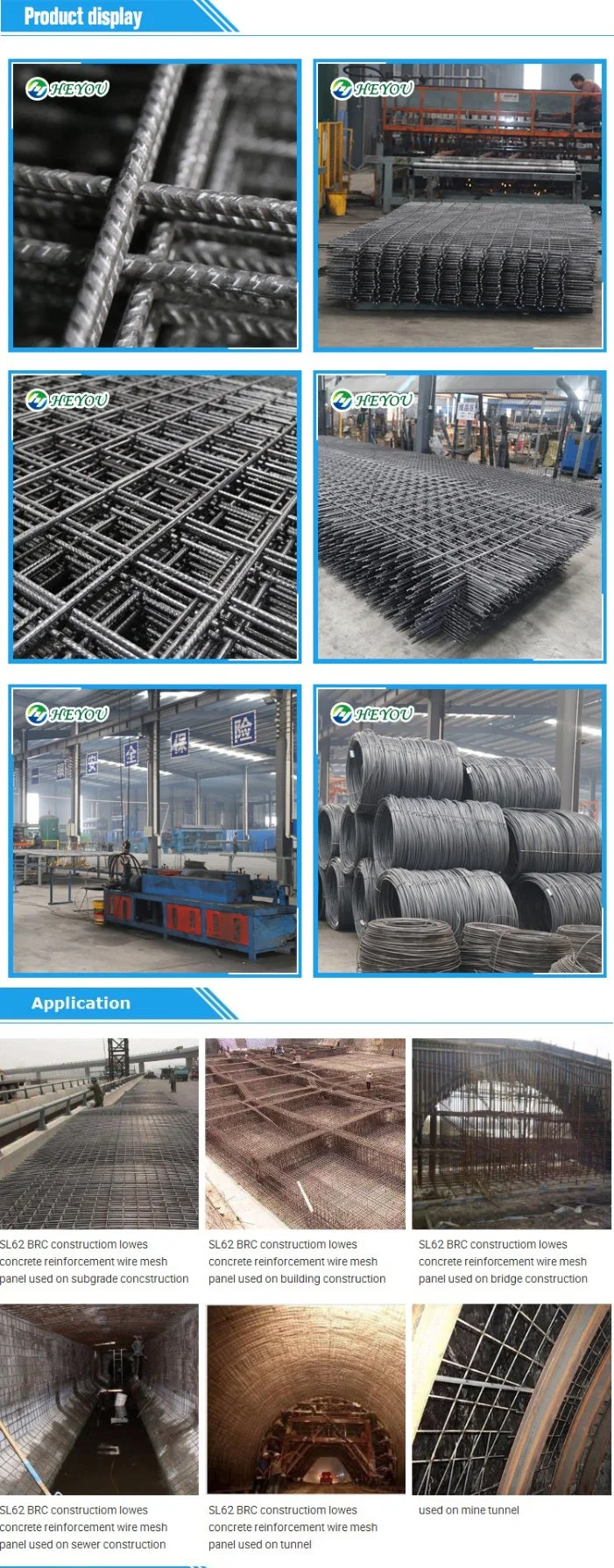 Crb550 Welded Wire Mesh Panels 16mm 100X200mm Welding Reinforcement Mesh