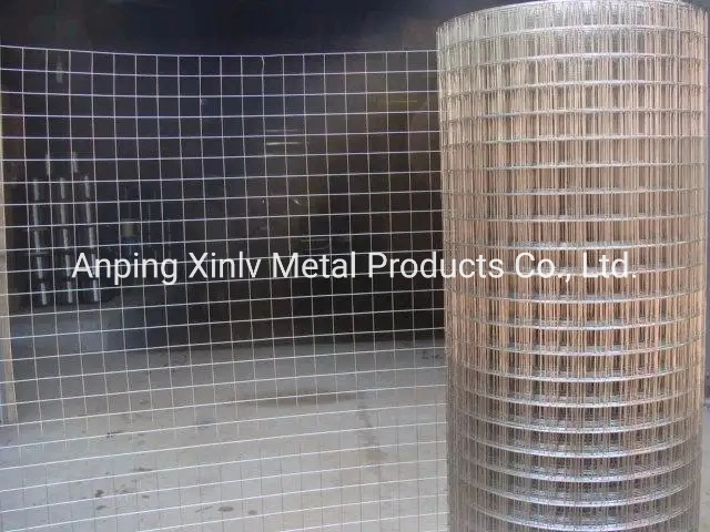 Galvanized Steel/Stainless Steel 1/2 Inch 4X50FT Roll Square Mesh PVC Coated Gi Wire Welded Metal Wire Mesh