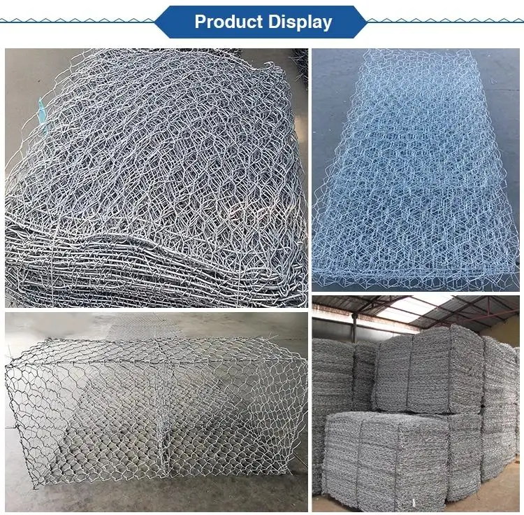 6 X 2 X 0.3 M Galvanized Hexagonal Wire Mesh Gabion Mattress