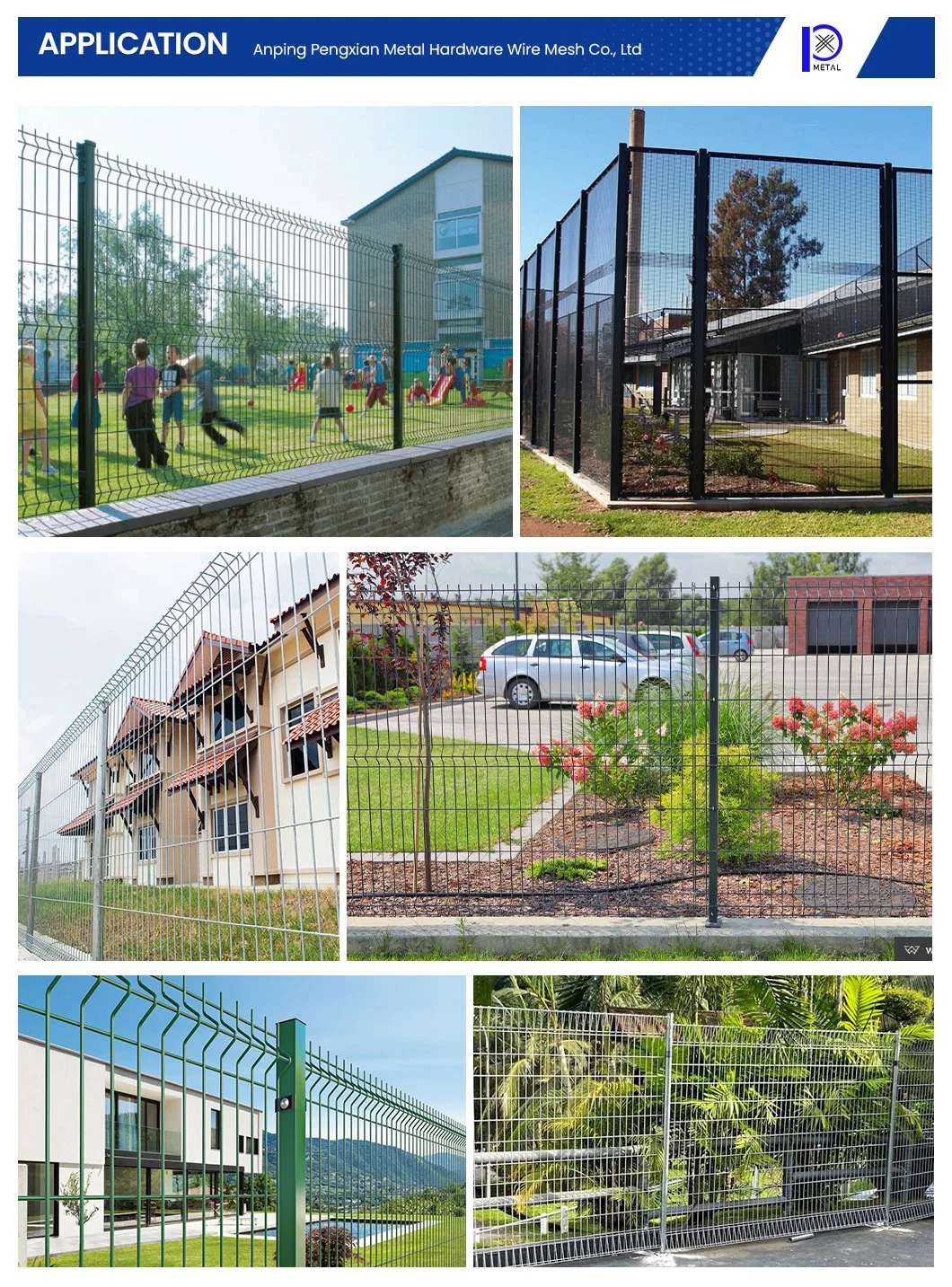 Pengxian 2 X 2 Welded Wire Fence China Wholesalers 2.4 M High V Mesh Security Fencing 5.0mm Diameter Curved Welded Wire Mesh Panel Fence