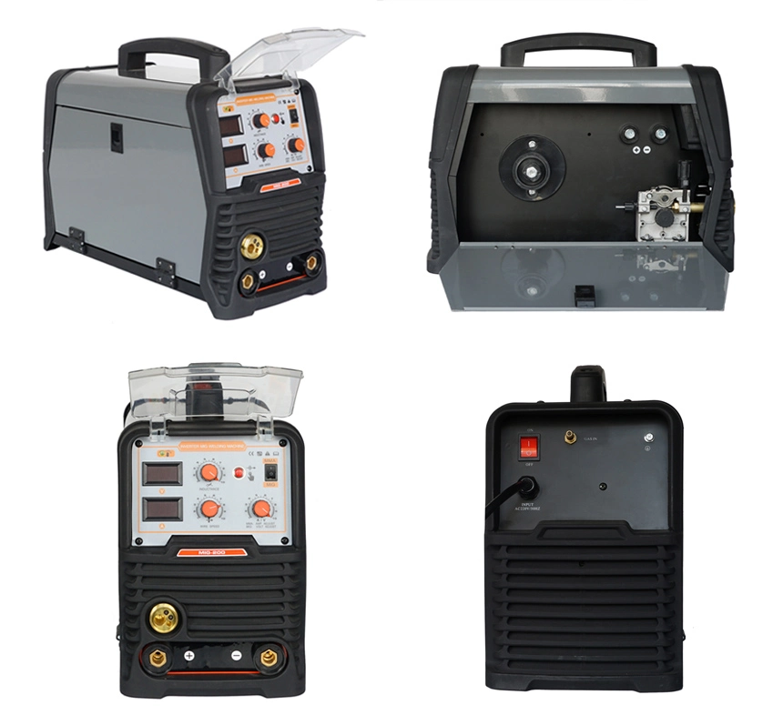 Metal Inert Gas Soldadora MIG Welding Machine Semi Automatic MIG/MMA/Mag Mutil Function Electric Welding Equipment 5 Kgs Wire 200A DC Inverter IGBT