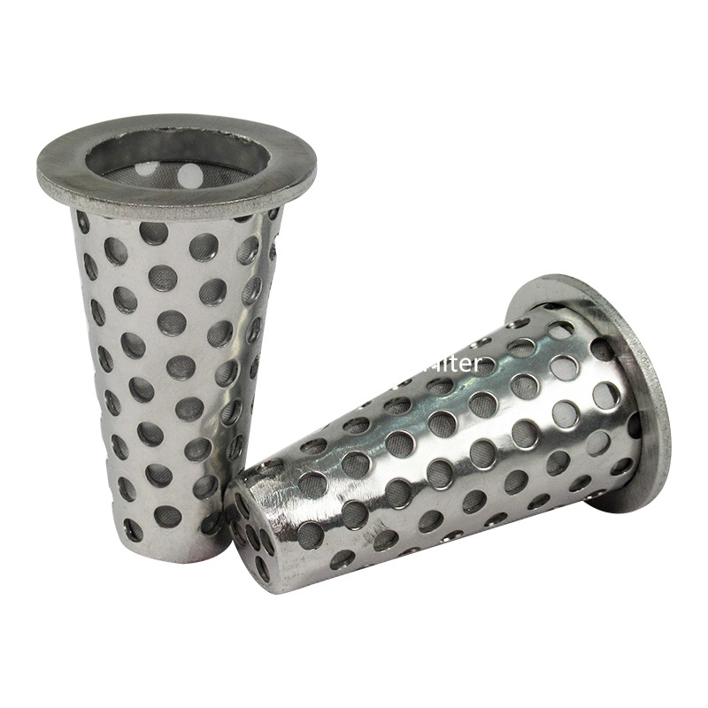 Huahang micron filter tube 5 10 15 micron stainless steel wire mesh perforated cylinder/ 3/4 screen tube drum filter stainless steel basket strainer
