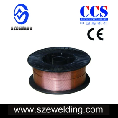 Rollo de 33 lb ER70S-6 0.035&quot; Cable de soldadura MIG de acero dulce