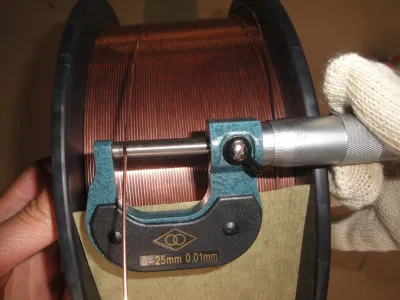 CO2 Acero al carbono Vulcan cable de soldadura sólido MIG aleación ER70S-6 Resistencia a la tracción recubierta de cobre 0,8mm 0,9mm 1,0mm 1,2mm 1,6mm Fabricante