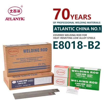  Hierro de potasio bajo en hidrógeno polvo de la barra de soldadura de la fábrica Atlántica E8018-B2 Materiales de soldadura