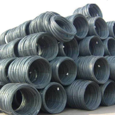 China Precio Venta en caliente barra de alambre laminado en caliente Q195 Q235 5,5mm 6,5mm varilla de alambre de acero con bajo contenido de carbono