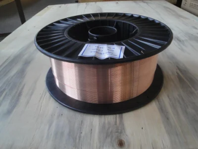 CO2 Acero al carbono Vulcan cable de soldadura sólido MIG aleación ER70S-6 Resistencia a la tracción recubierta de cobre 0,8mm 0,9mm 1,0mm 1,2mm 1,6mm Fabricante