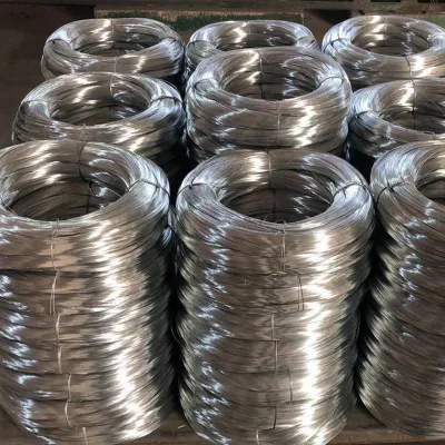  BWG 20 21 cable de unión Gi SWG 12 14 caliente Hierro galvanizado de inmersión Acero alambre metálico cable de carbono Electro eléctrico Alambre galvanizado de malla de alambre de acero inoxidable para cercado