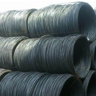 China Precio Venta en caliente barra de alambre laminado en caliente Q195 Q235 5,5mm 6,5mm varilla de alambre de acero con bajo contenido de carbono