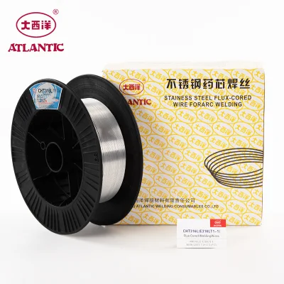 Atlántico E316LT1-1, Acero Inoxidable con acero al carbono o de baja aleación de acero, soldar los cables con núcleo fundente