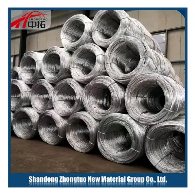 8mm alambre de acero galvanizado galvanizado en caliente 1065 galvanizado recubierto de zinc Acero