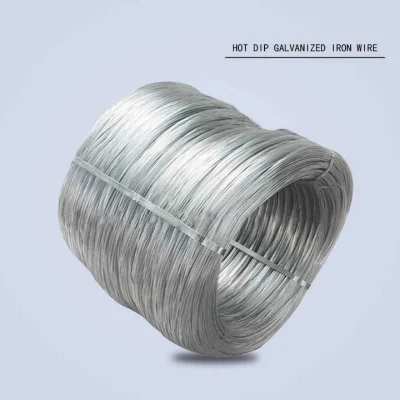 Metal de uso intensivo de hierro galvanizado BWG 16 20 Cable de atado con barra de acero GI Fabricante cable de unión recubierto de nylon