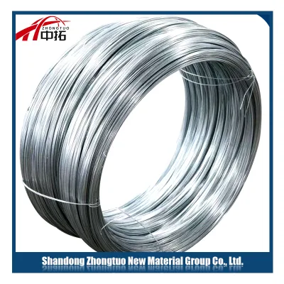 8mm alambre de acero galvanizado galvanizado en caliente 1065 galvanizado recubierto de zinc Acero