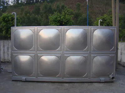 SS tanque de almacenamiento de agua potable, modular cuadrado rectangular de acero inoxidable 304 316 tanque de agua Grado alimenticio