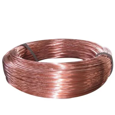 Superficie brillante mayorista 1/2 puro duro 99,9% 0,65mm alambre de cobre